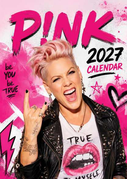 Pink - A3 Calendar 2027