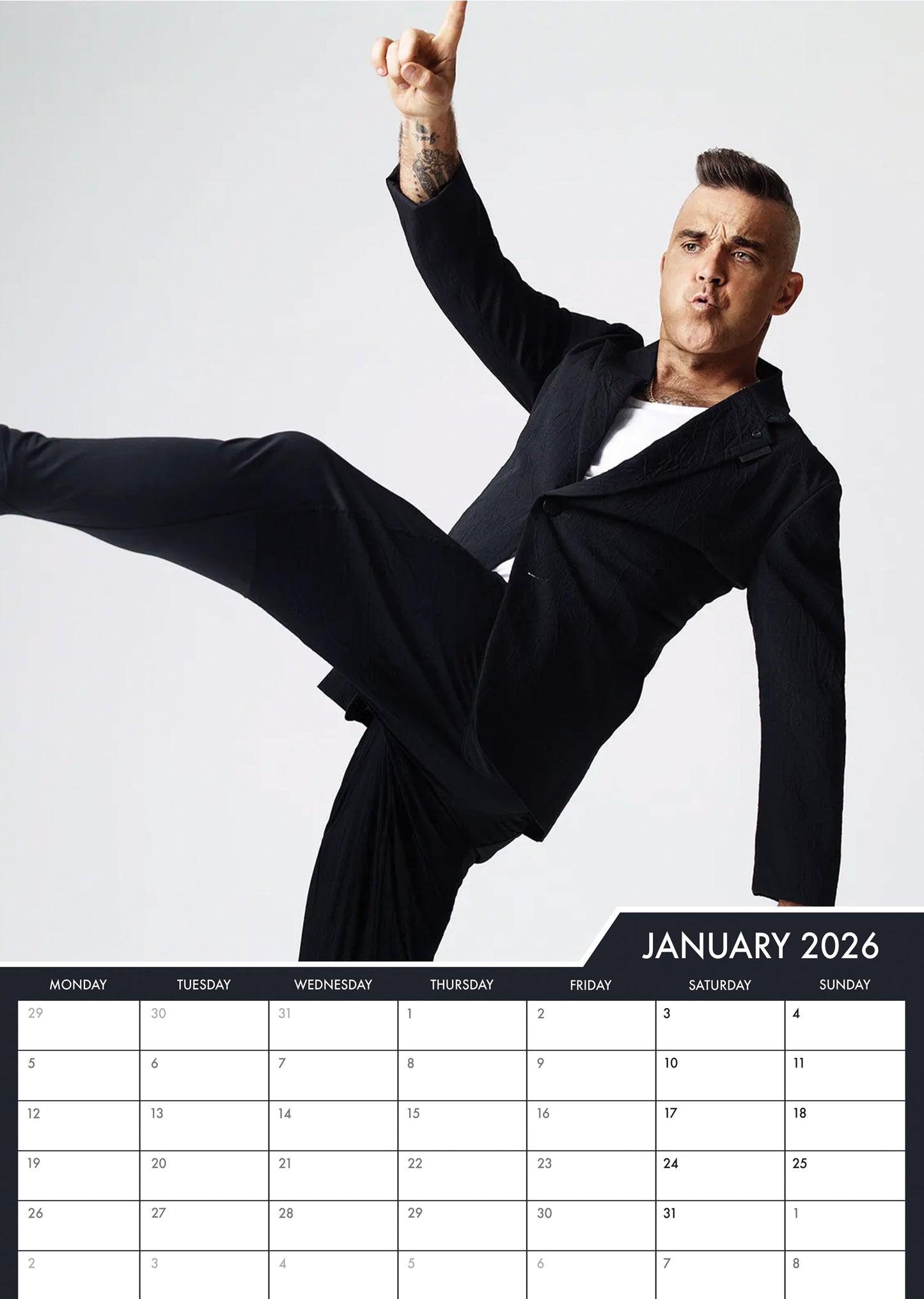 Robbie Williams - A3 Calendar 2026