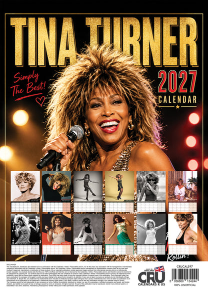 Tina Turner - A3 Calendar 2027