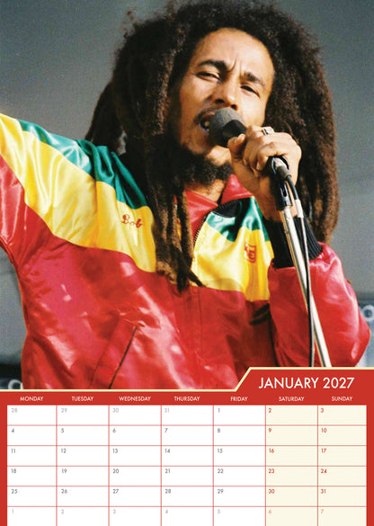Bob Marley - A3 Calendar 2027