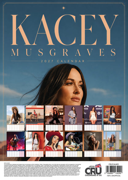Kacey Musgraves - A3 Calendar 2027