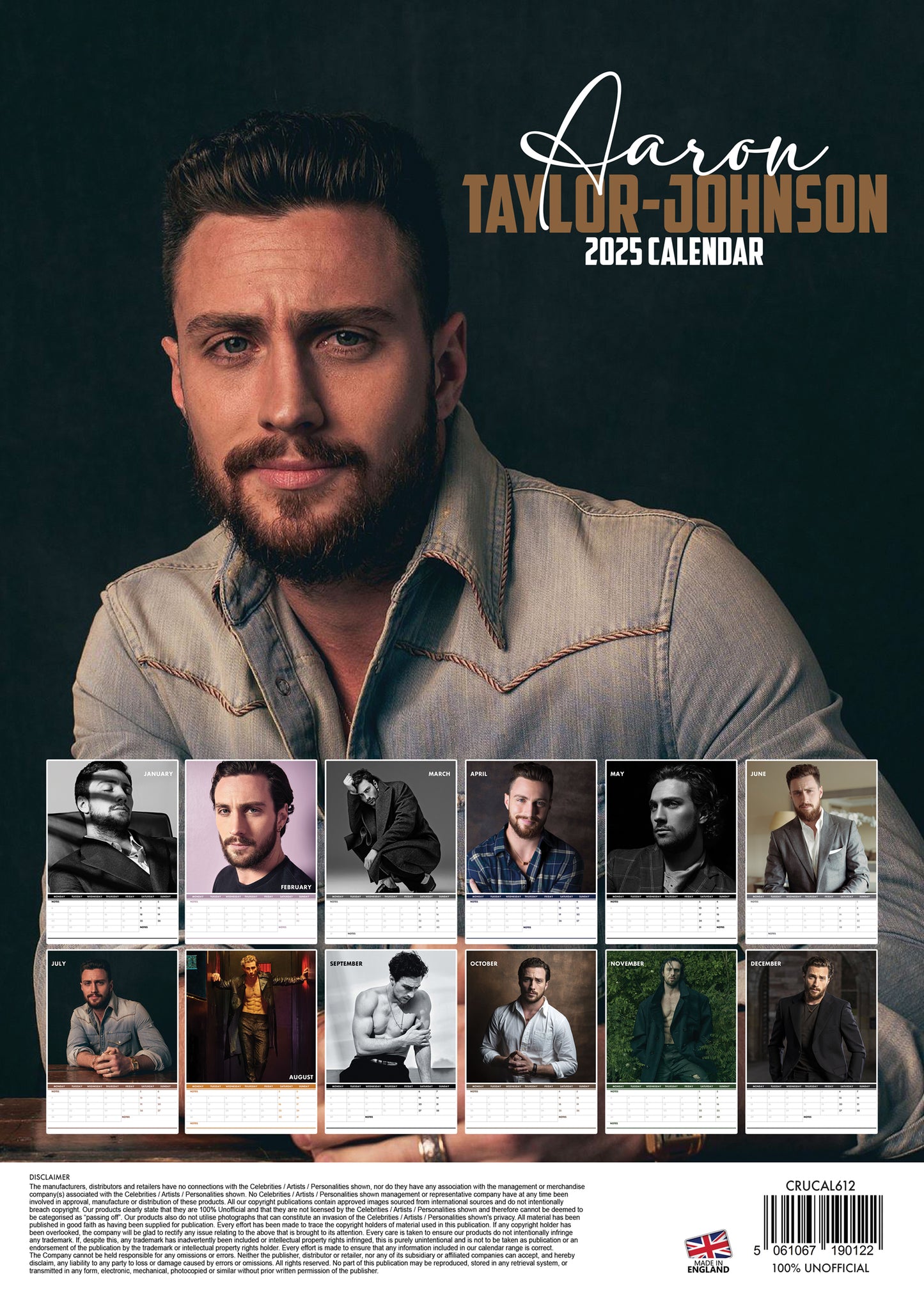 Aaron Taylor-Johnson Calendar 2025