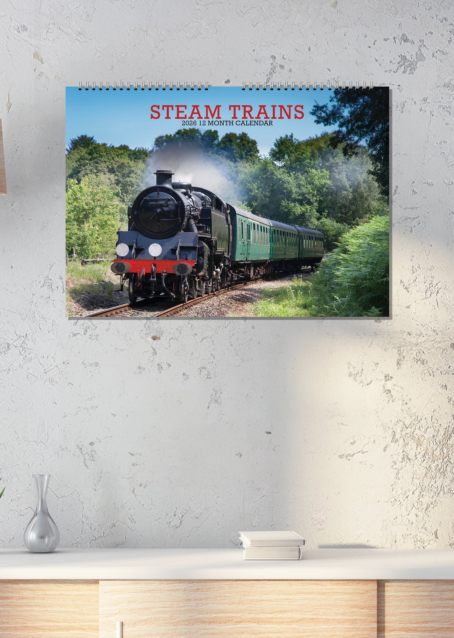 Steam Trains - A3 Calendar 2026