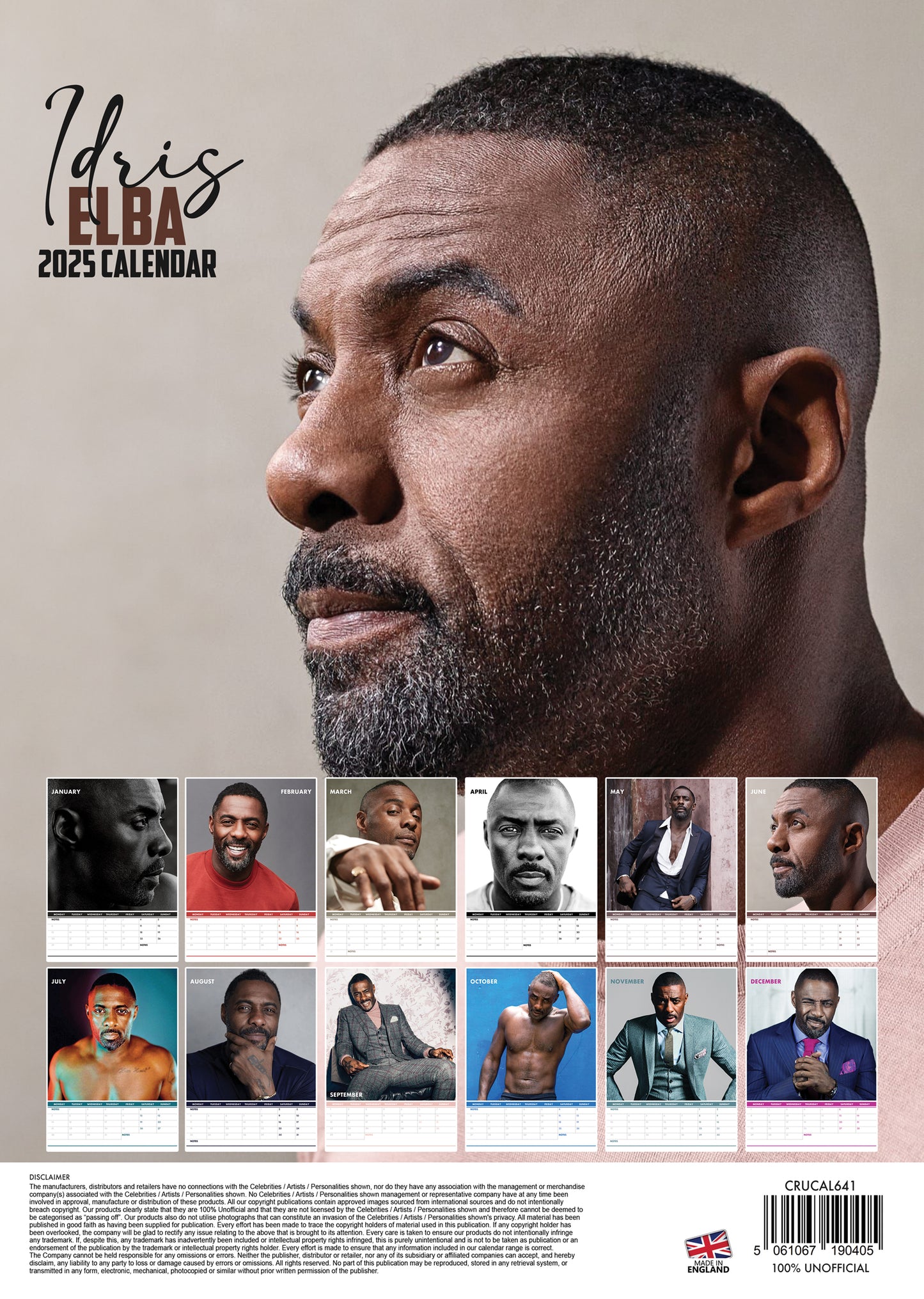 Idris Elba Calendar 2025