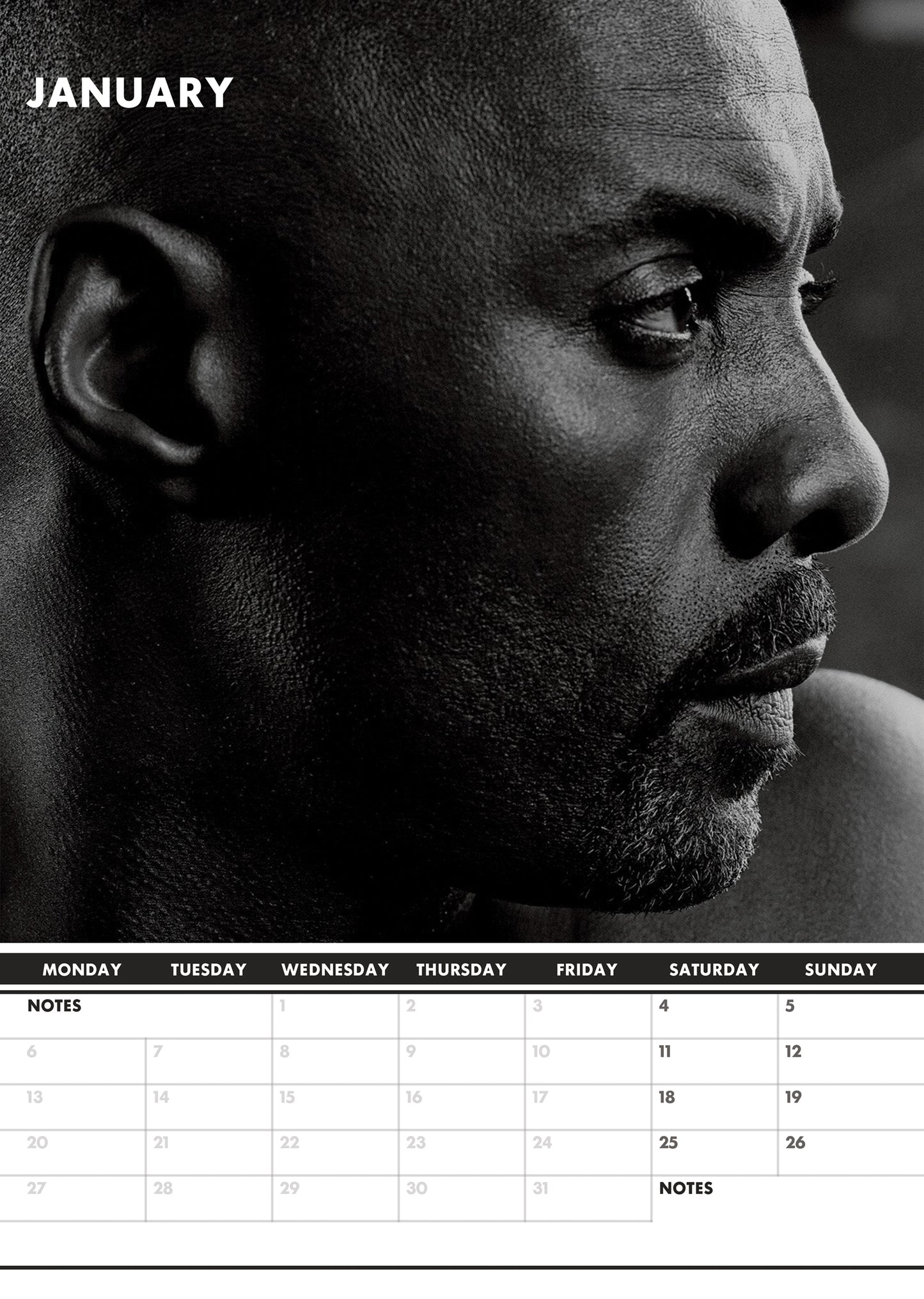 Idris Elba Calendar 2025