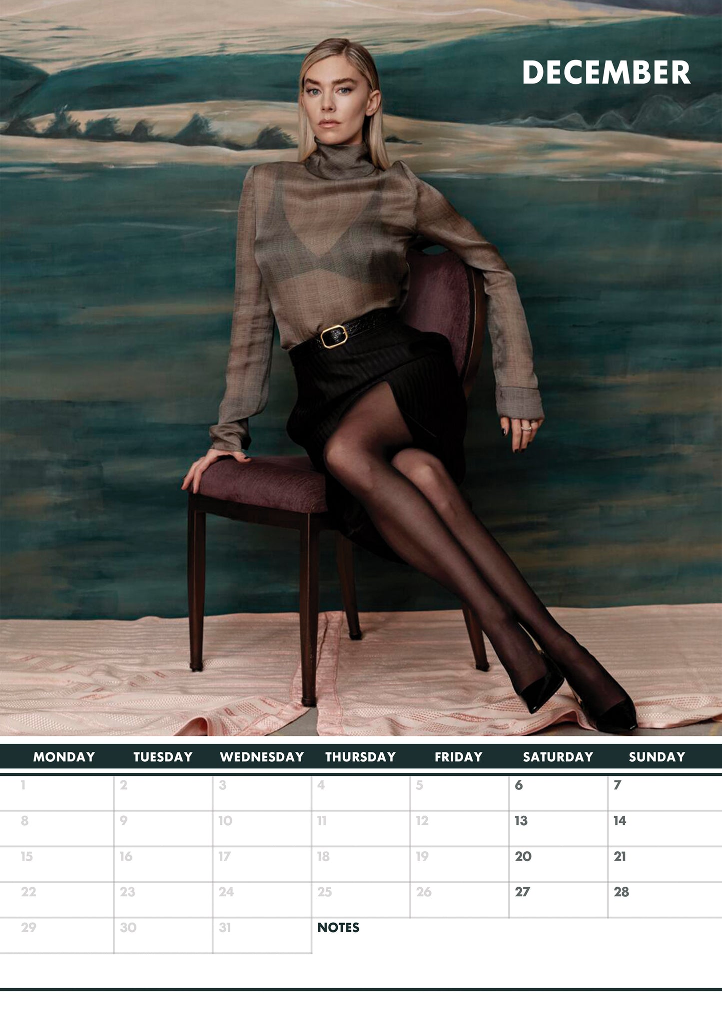 Vanessa Kirby Calendar 2025