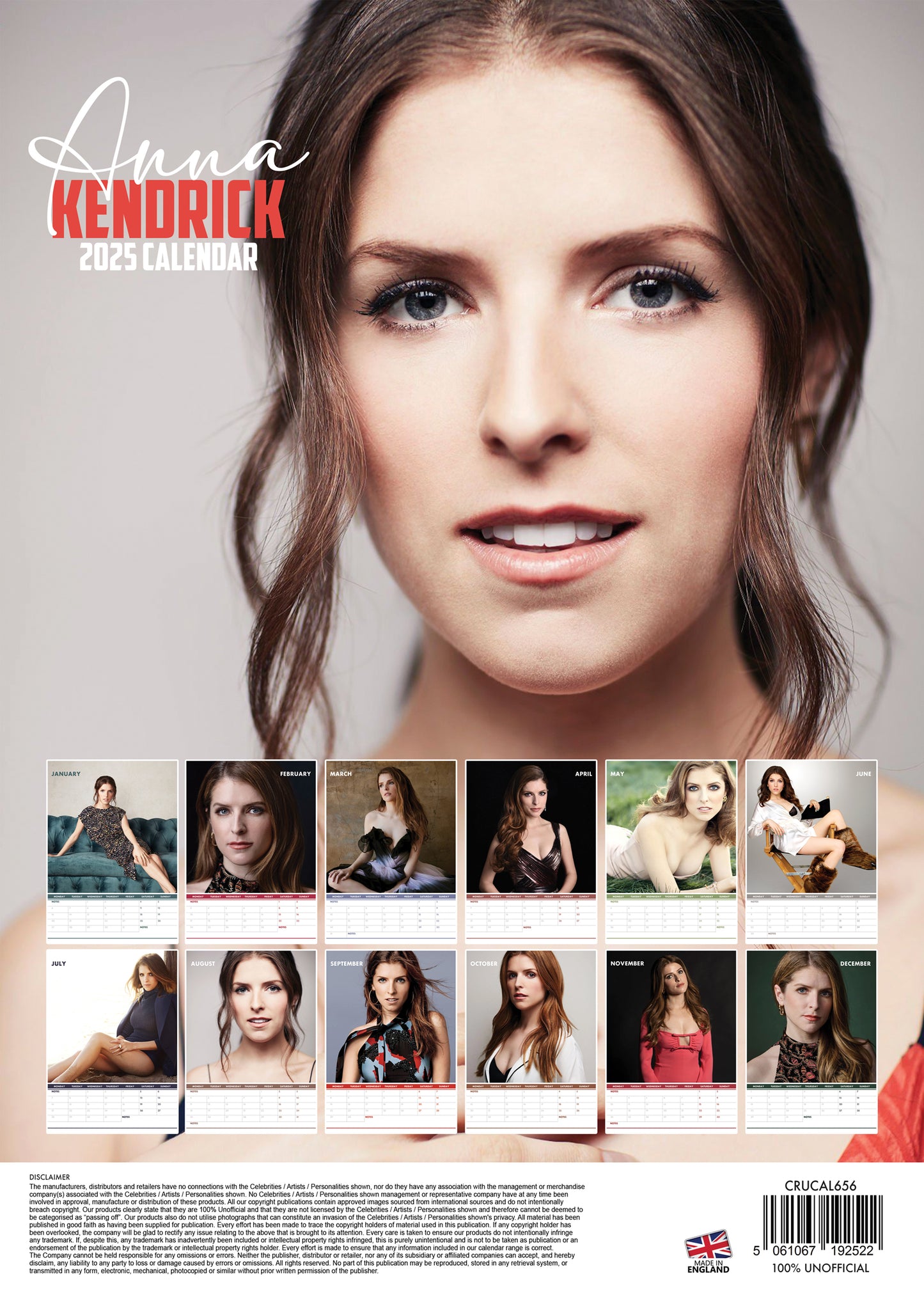 Anna Kendrick Calendar 2025