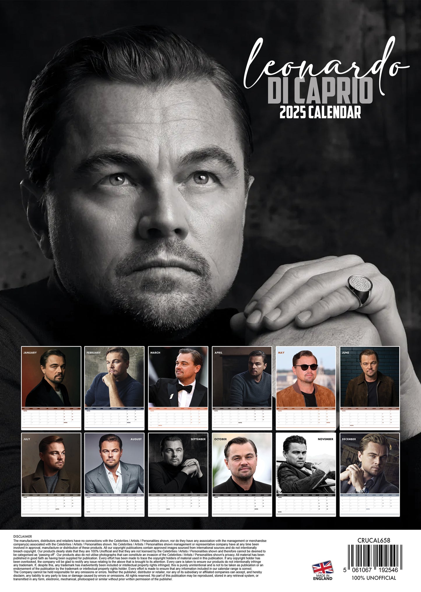 Leonardo Di Caprio Calendar 2025