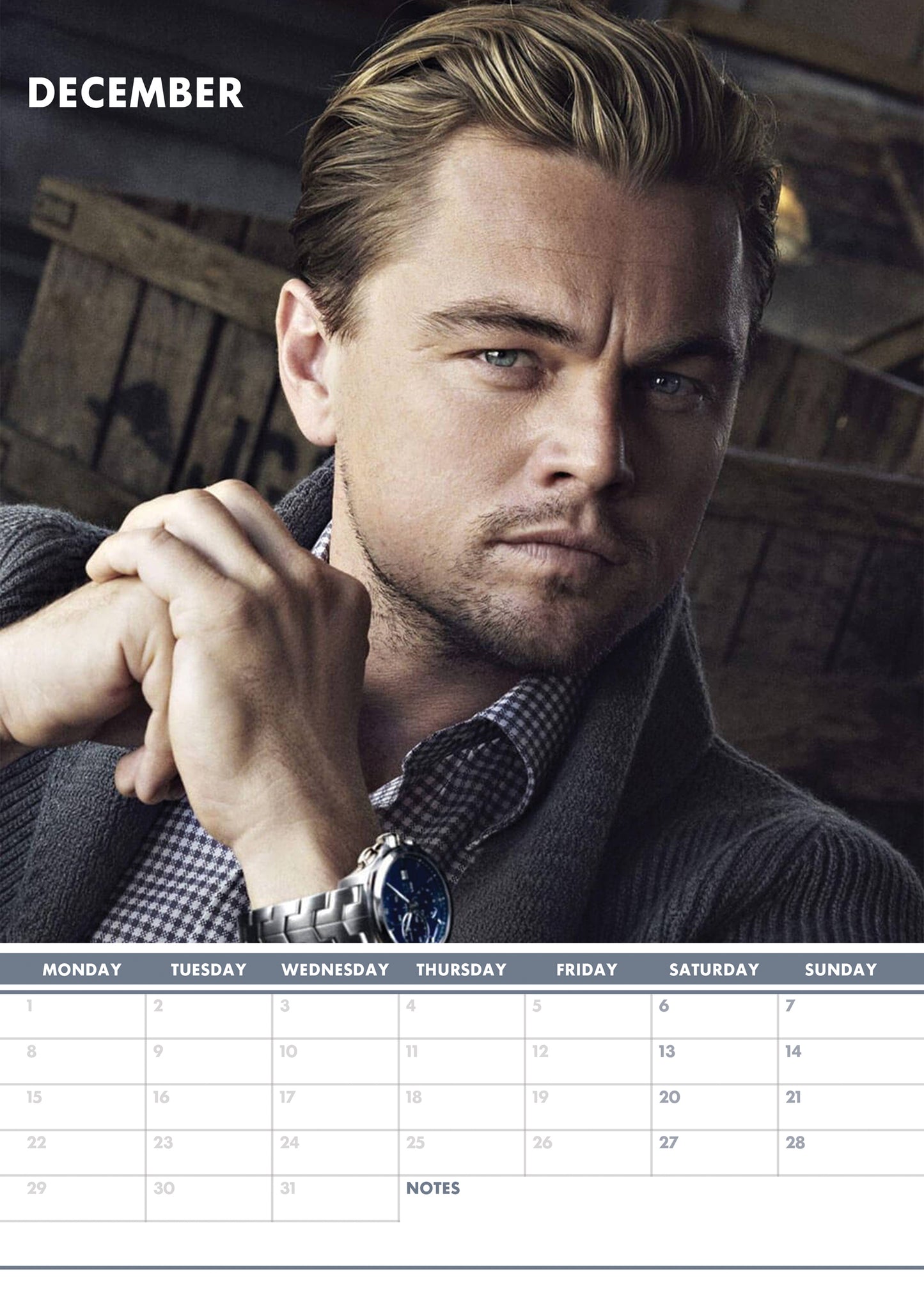 Leonardo Di Caprio Calendar 2025