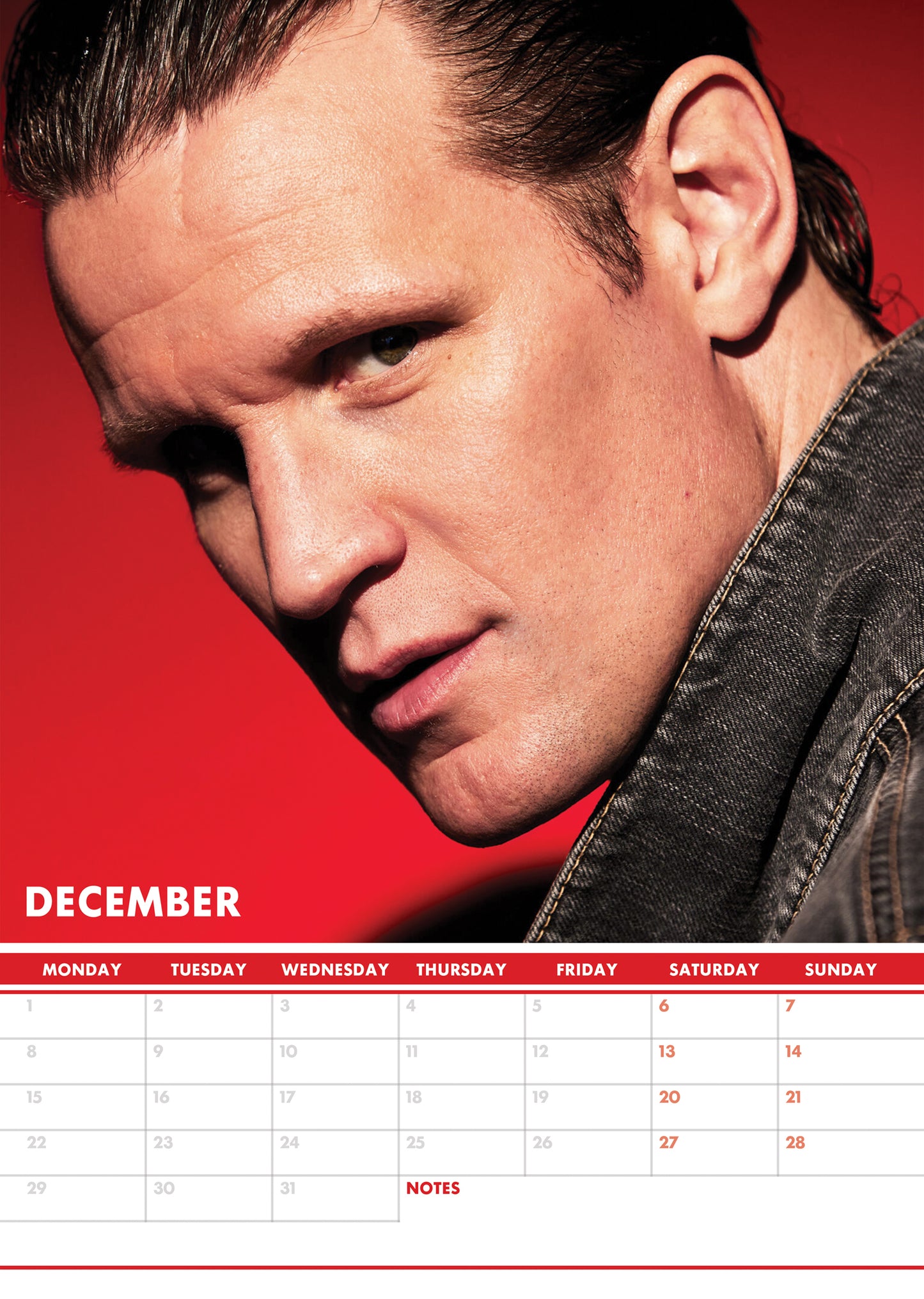 Matt Smith Calendar 2025