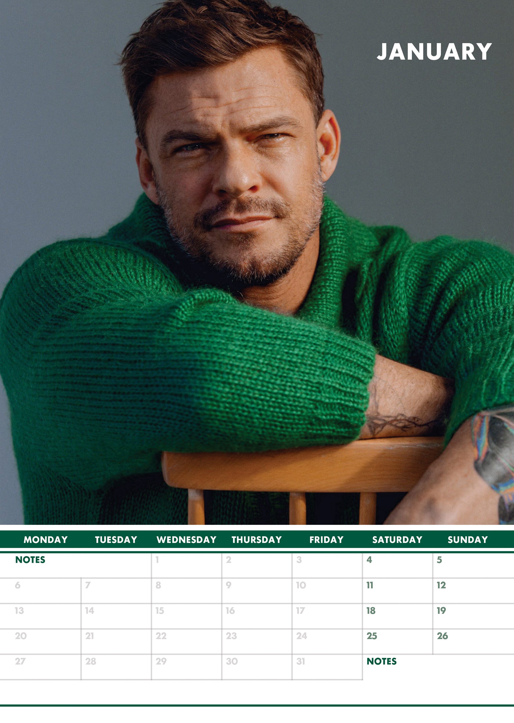 Alan Ritchson Calendar 2025 – CalendarsRus