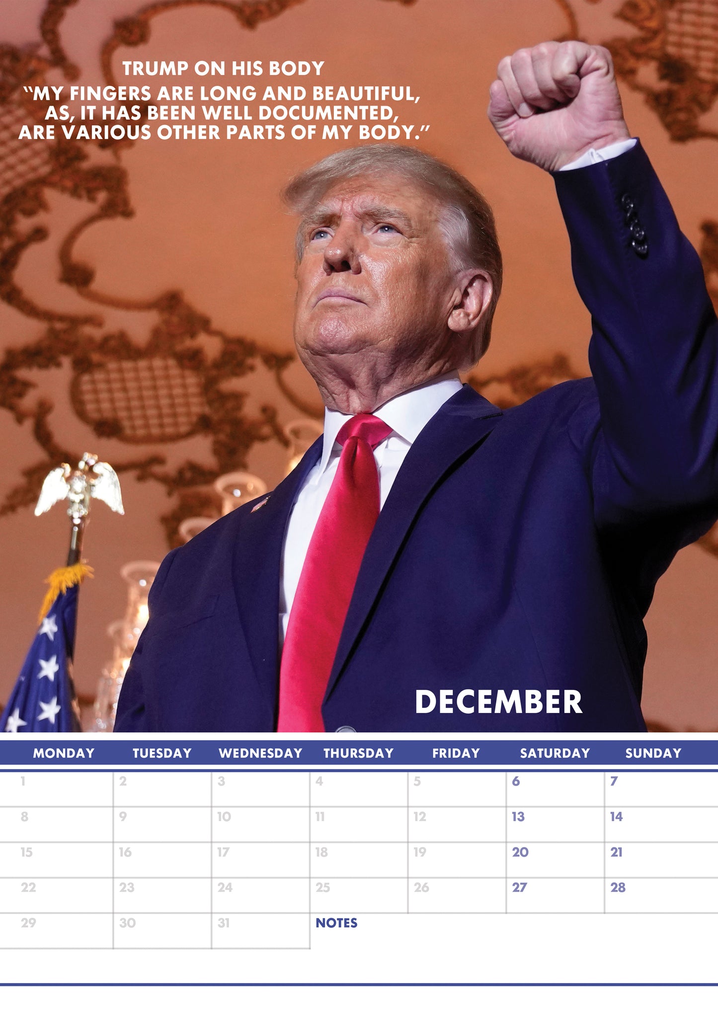 Donald Trump Famous Quotes Calendar 2025