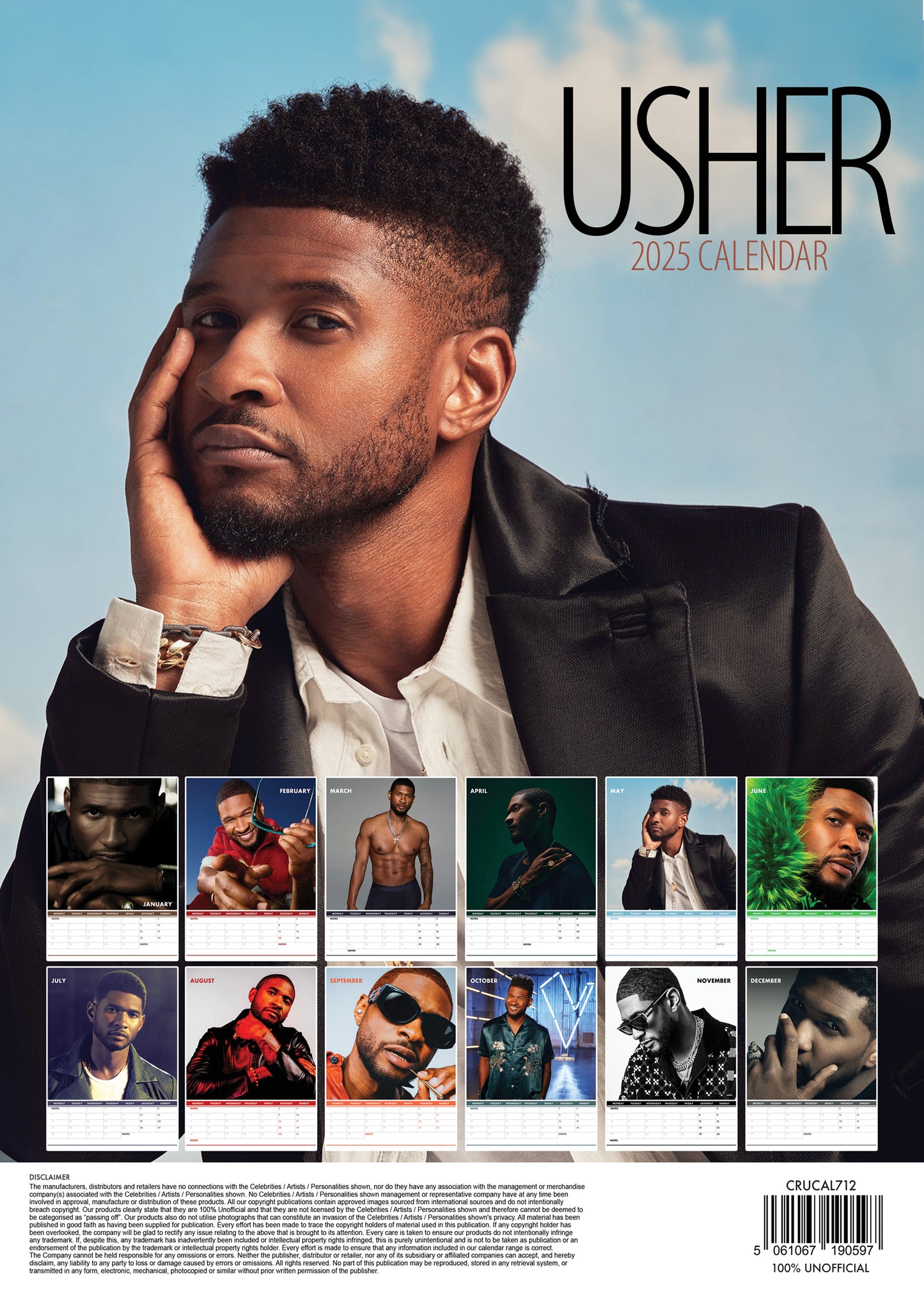 Usher Calendar 2025