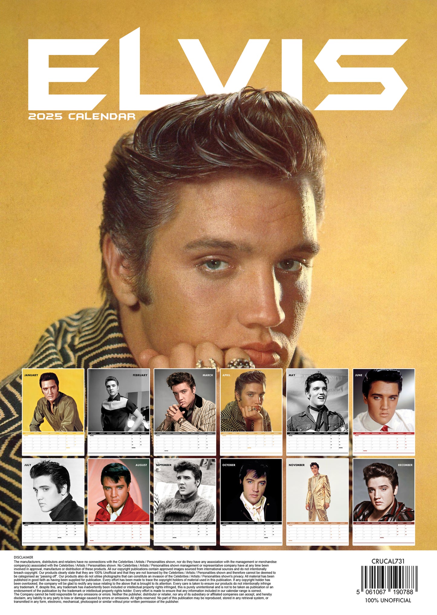 Elvis Calendar 2025