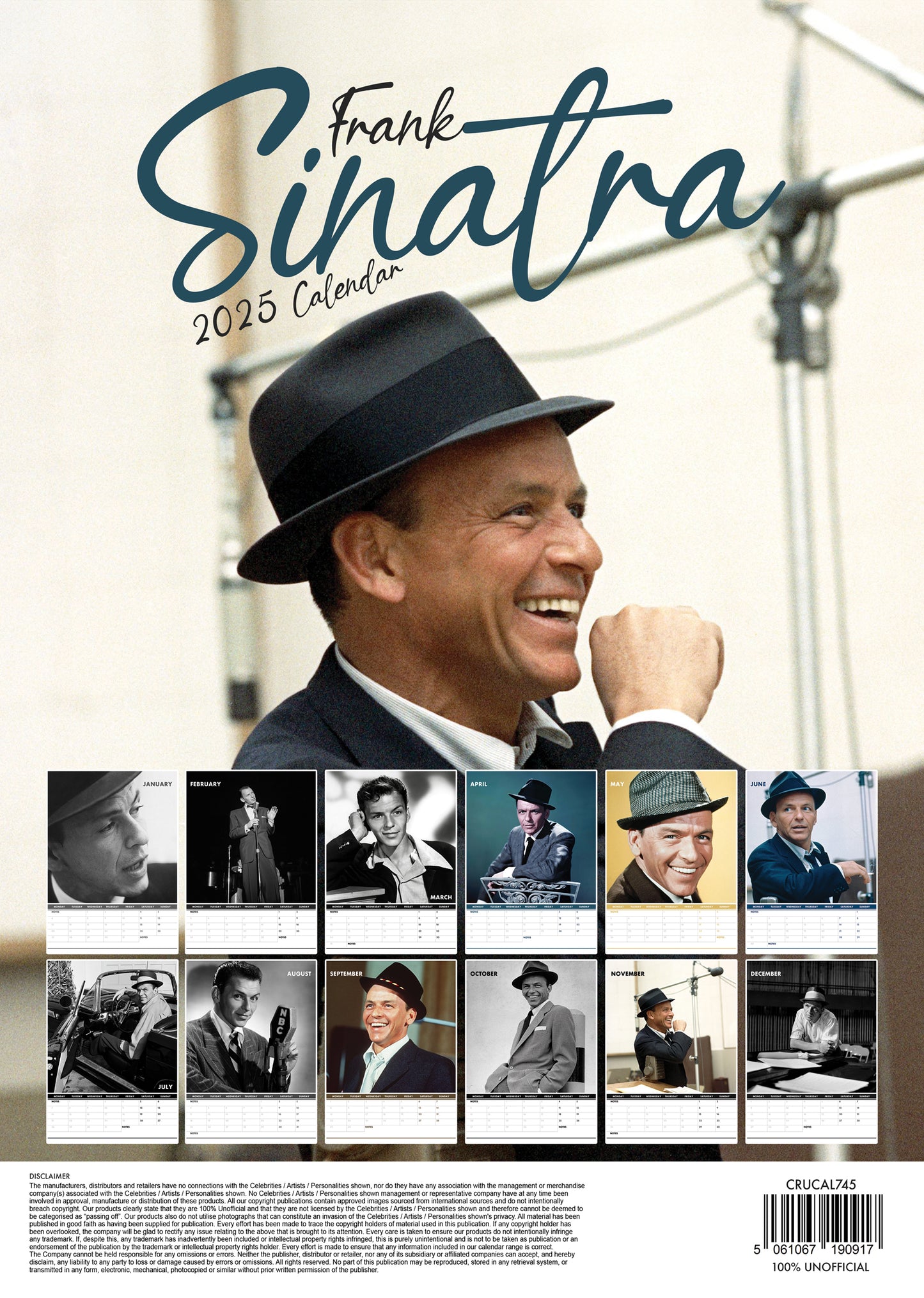 Frank Sinatra Calendar 2025