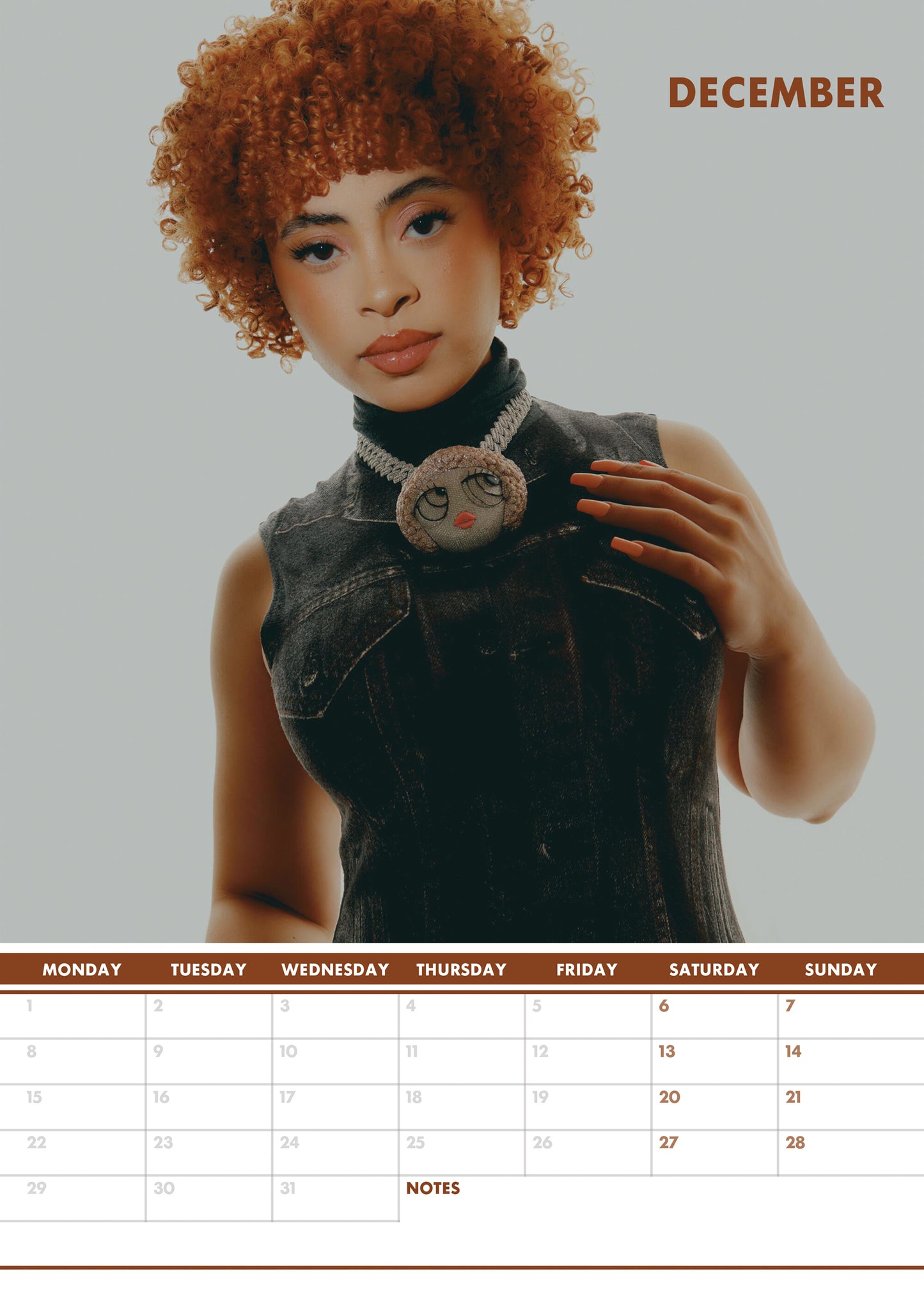 Ice Spice Calendar 2025