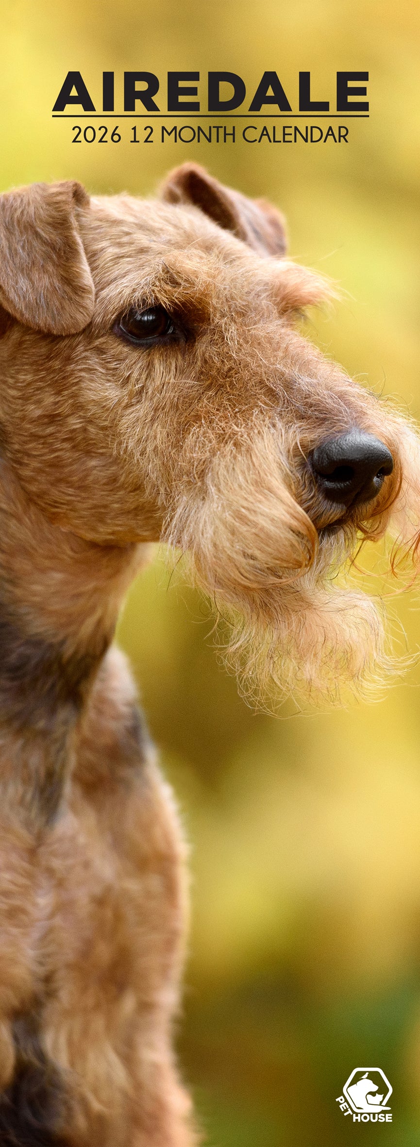 Airedale - Slim Calendar 2026