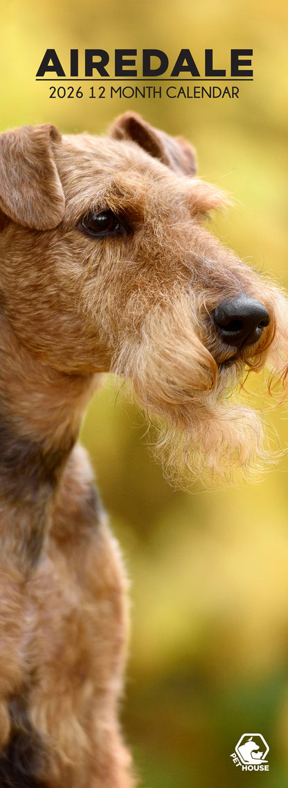 Airedale - Slim Calendar 2026