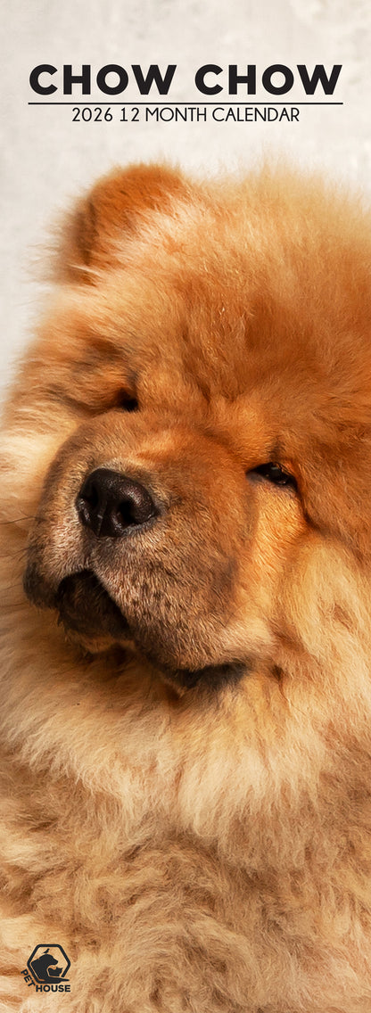 Chow Chow - Slim Calendar 2026