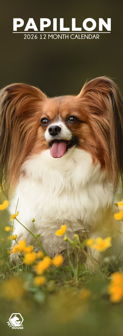 Papillon - Slim Calendar 2026