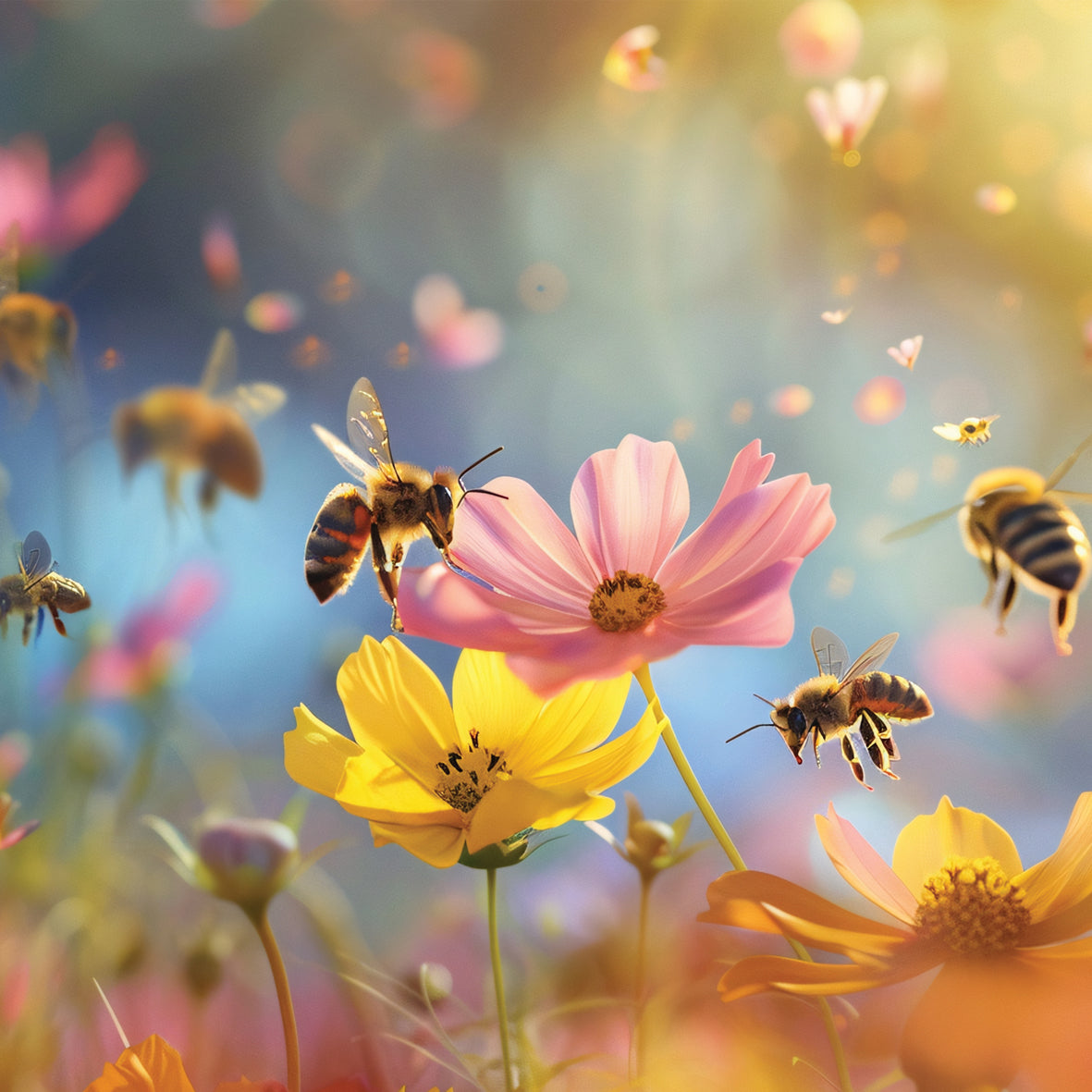 Bees - Square Calendar 2026