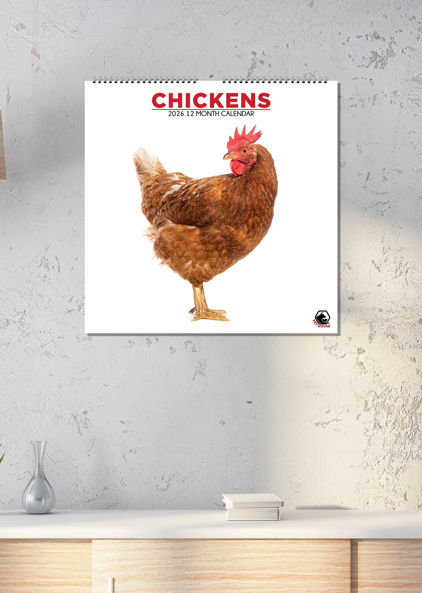 Chickens - Square Calendar 2026