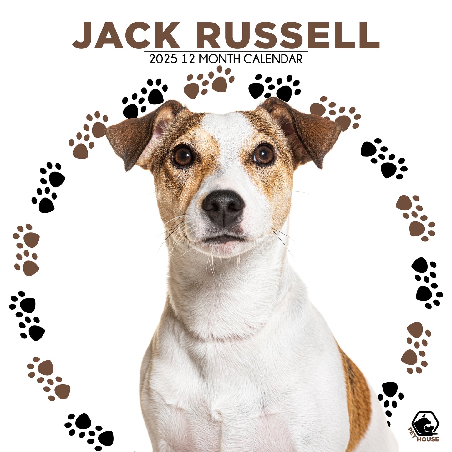 Jack Russell Calendar Square 2025