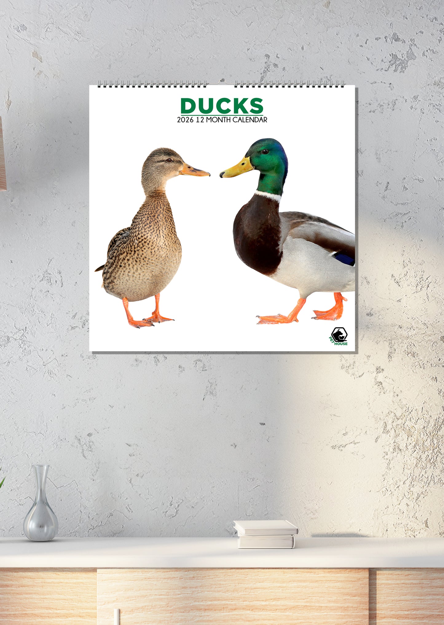 Ducks - Square Calendar 2026