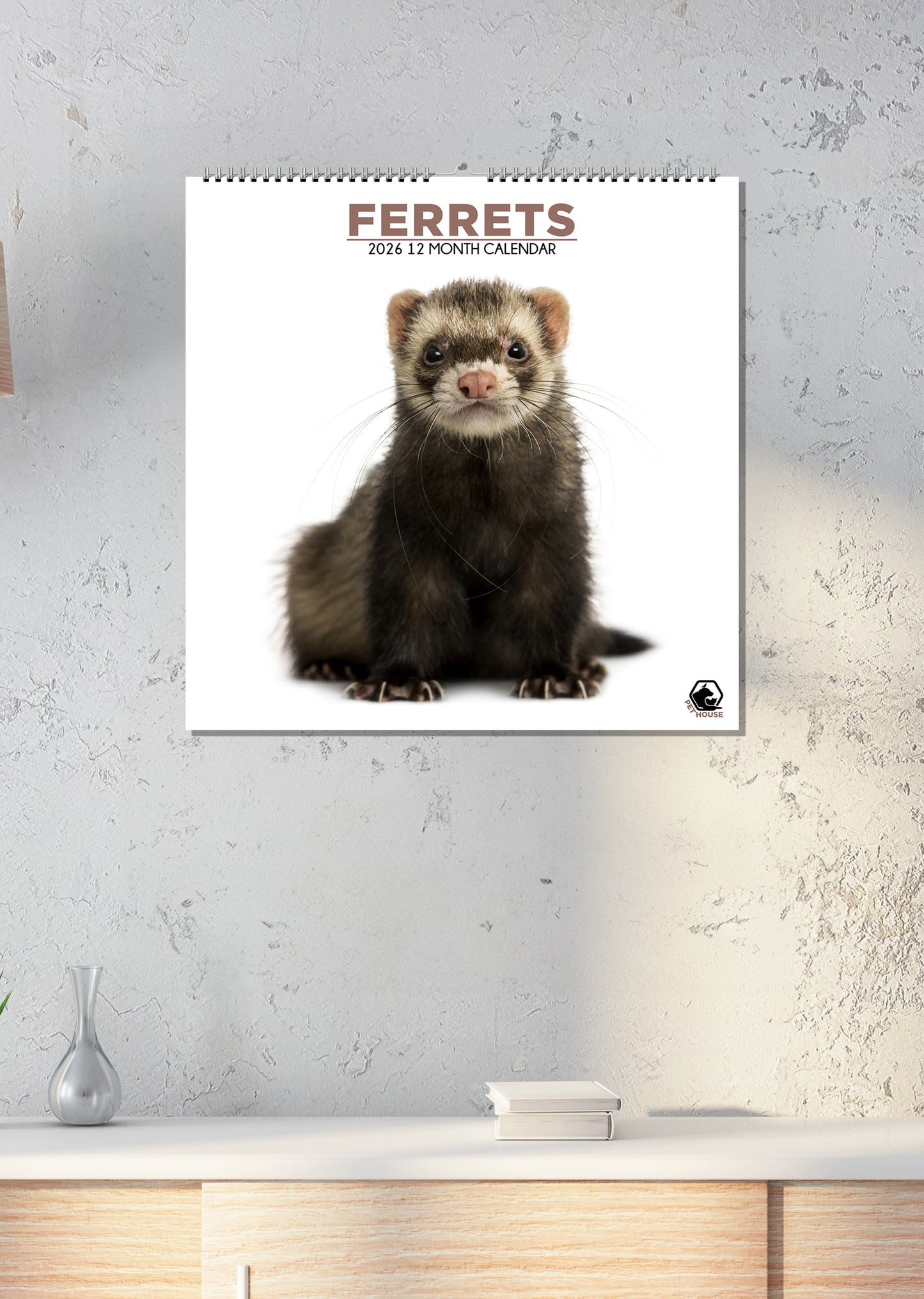 Ferrets - Square Calendar 2026