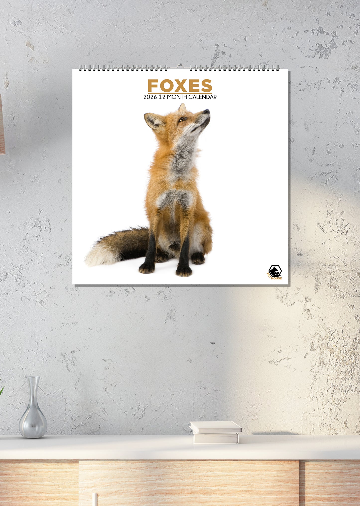 Foxes - Square Calendar 2026