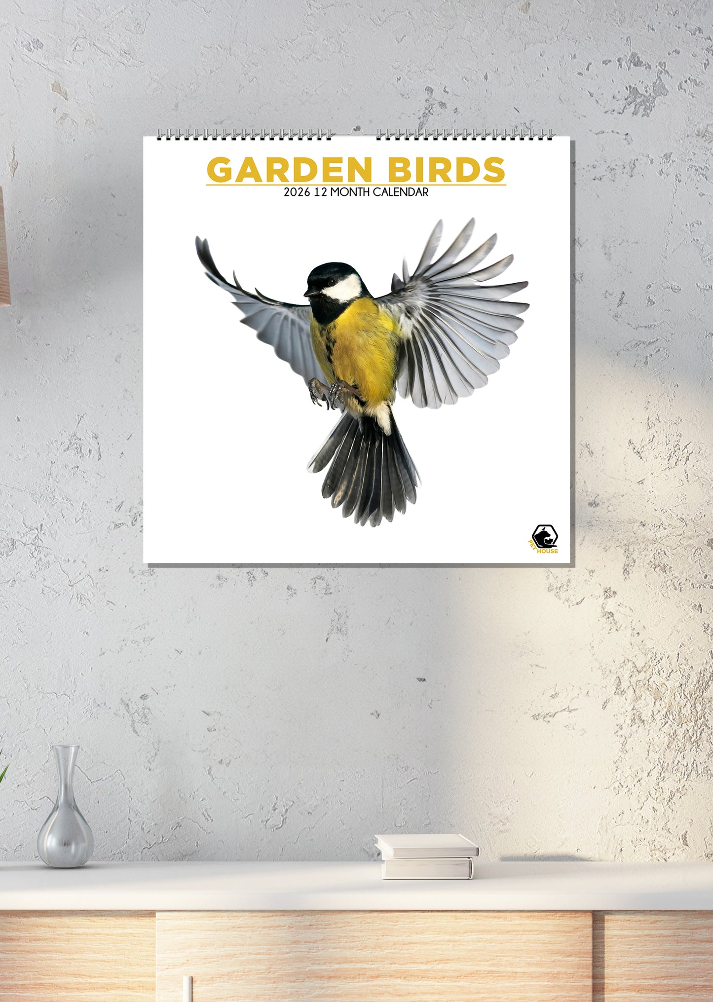 Garden Birds - Square Calendar 2026