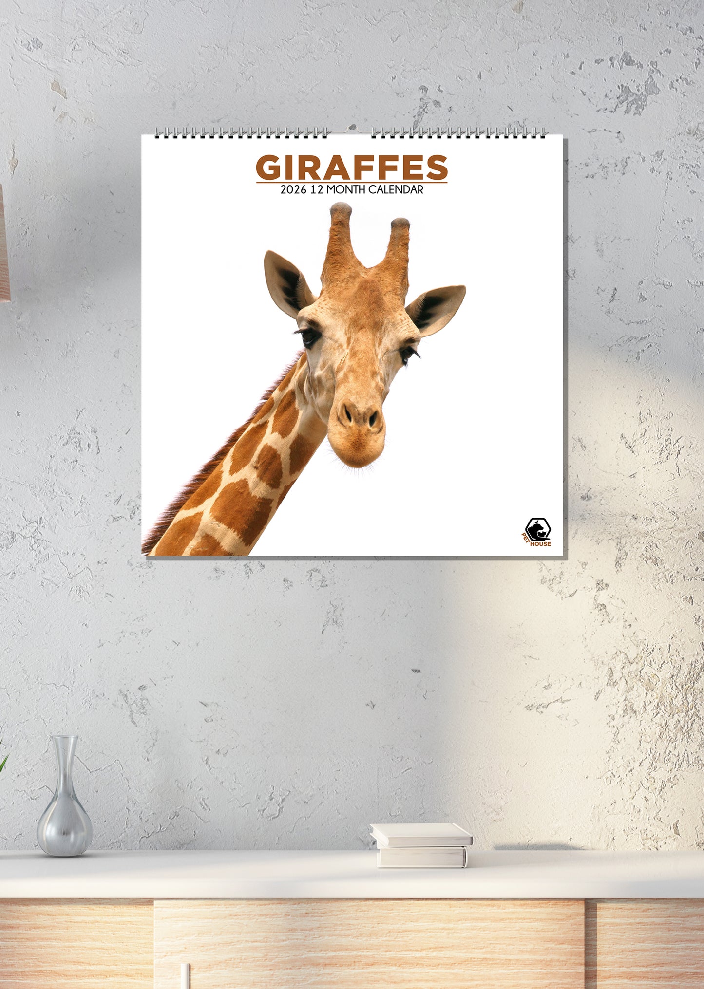 Giraffes - Square Calendar 2026