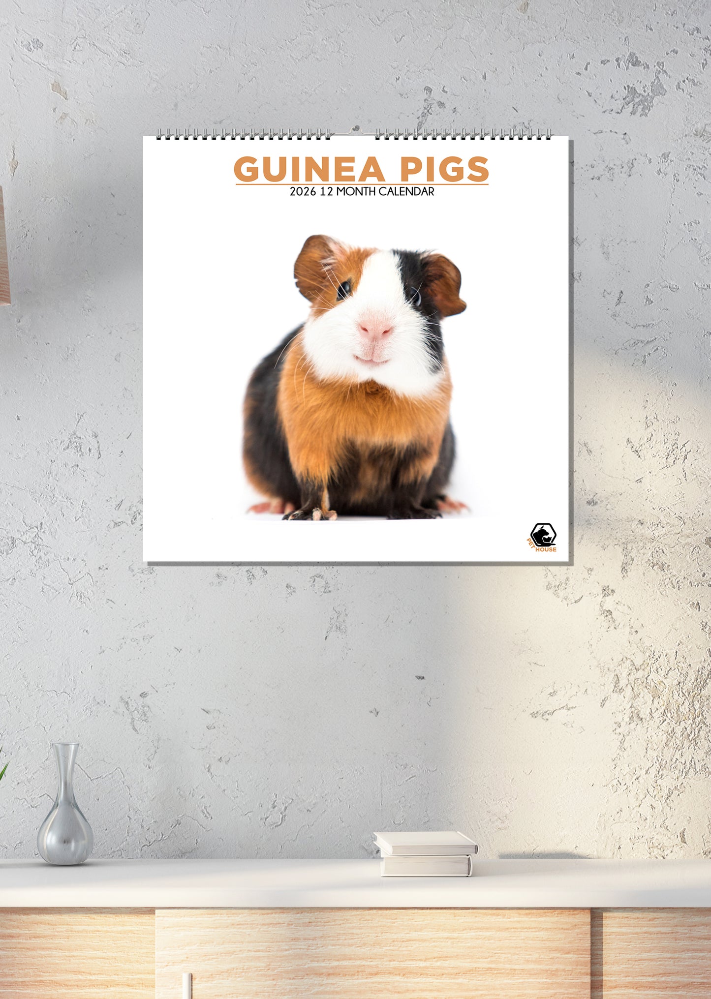 Guinea Pigs - Square Calendar 2026