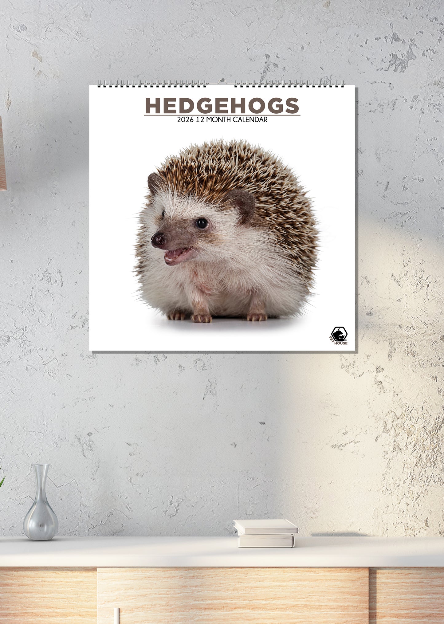 Hedgehogs - Square Calendar 2026