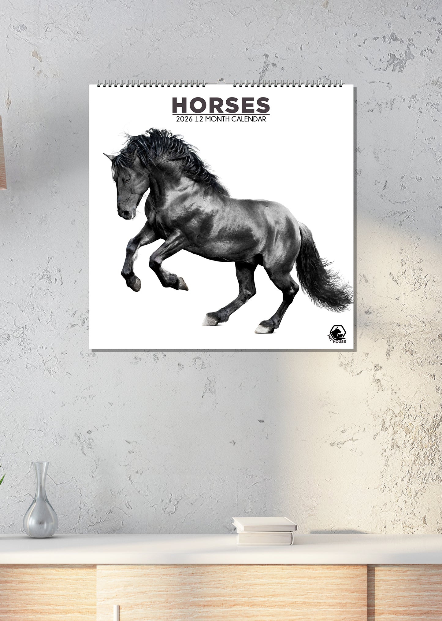 Horses - Square Calendar 2026