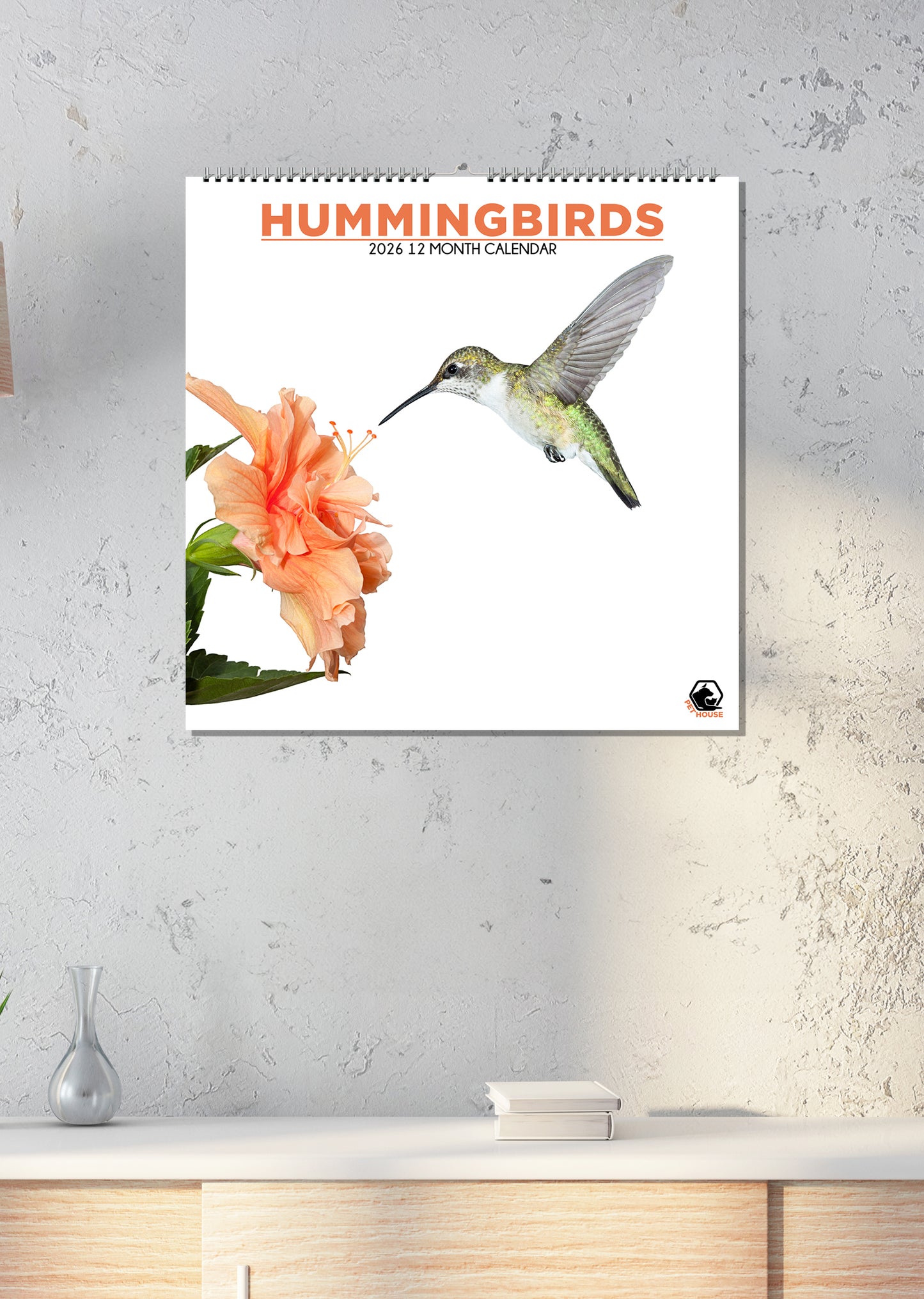 Hummingbirds - Square Calendar 2026