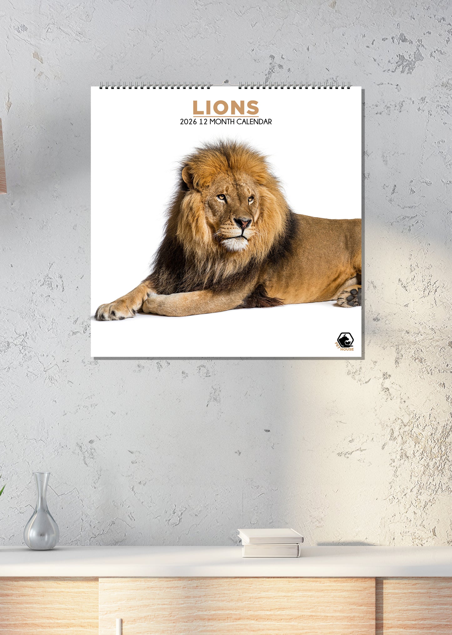 Lions - Square Calendar 2026