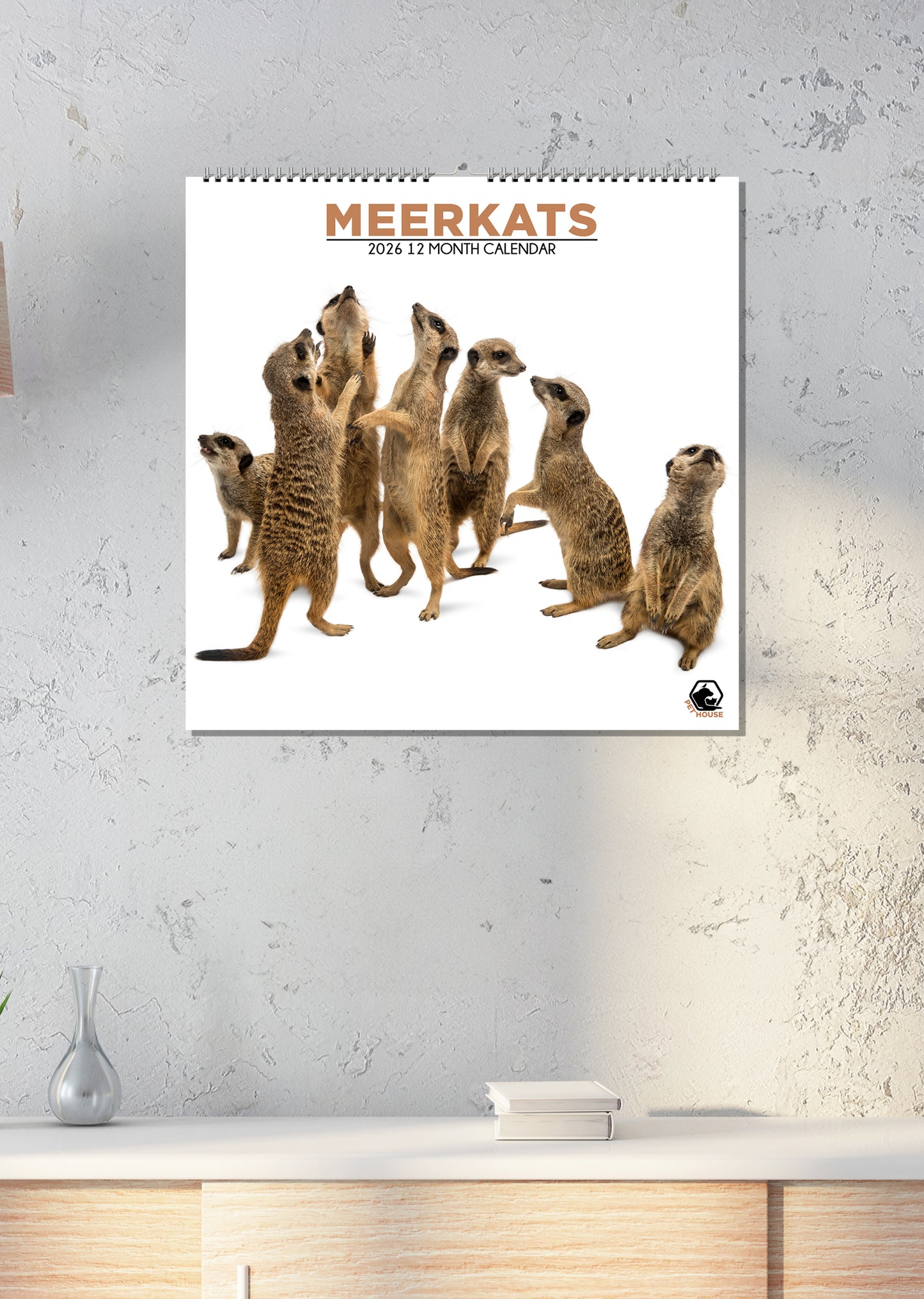 Meerkats - Square Calendar 2026