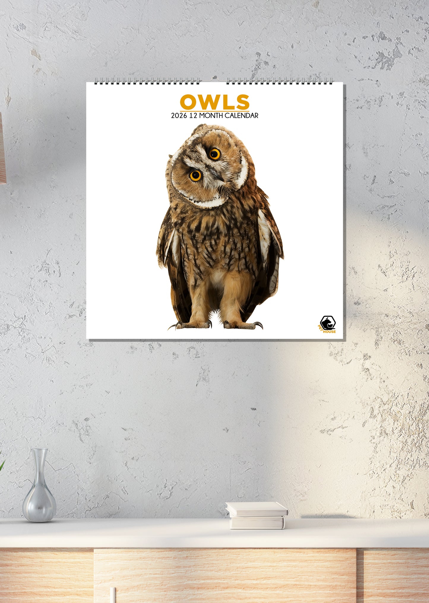 Owls - Square Calendar 2026