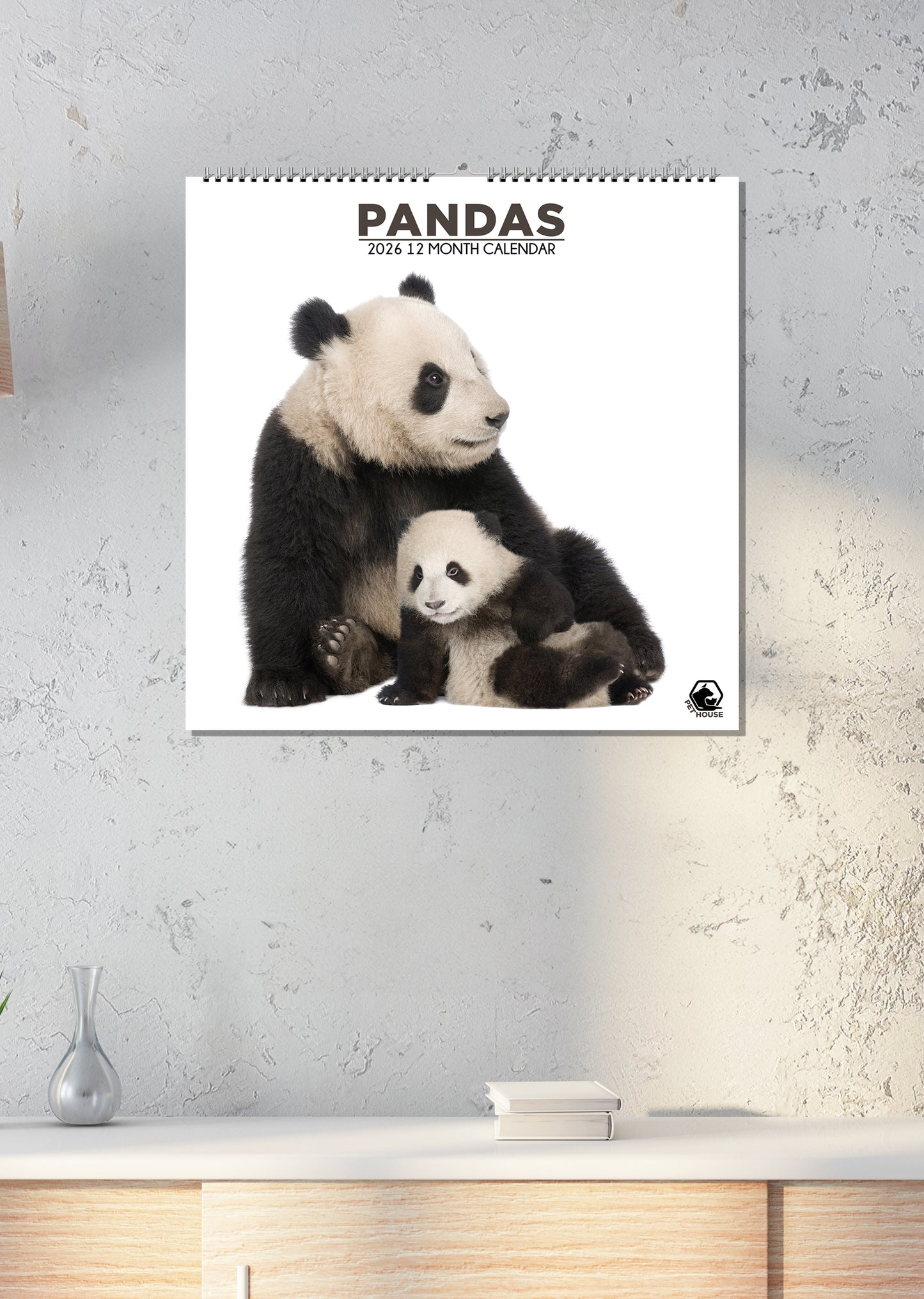 Pandas - Square Calendar 2026