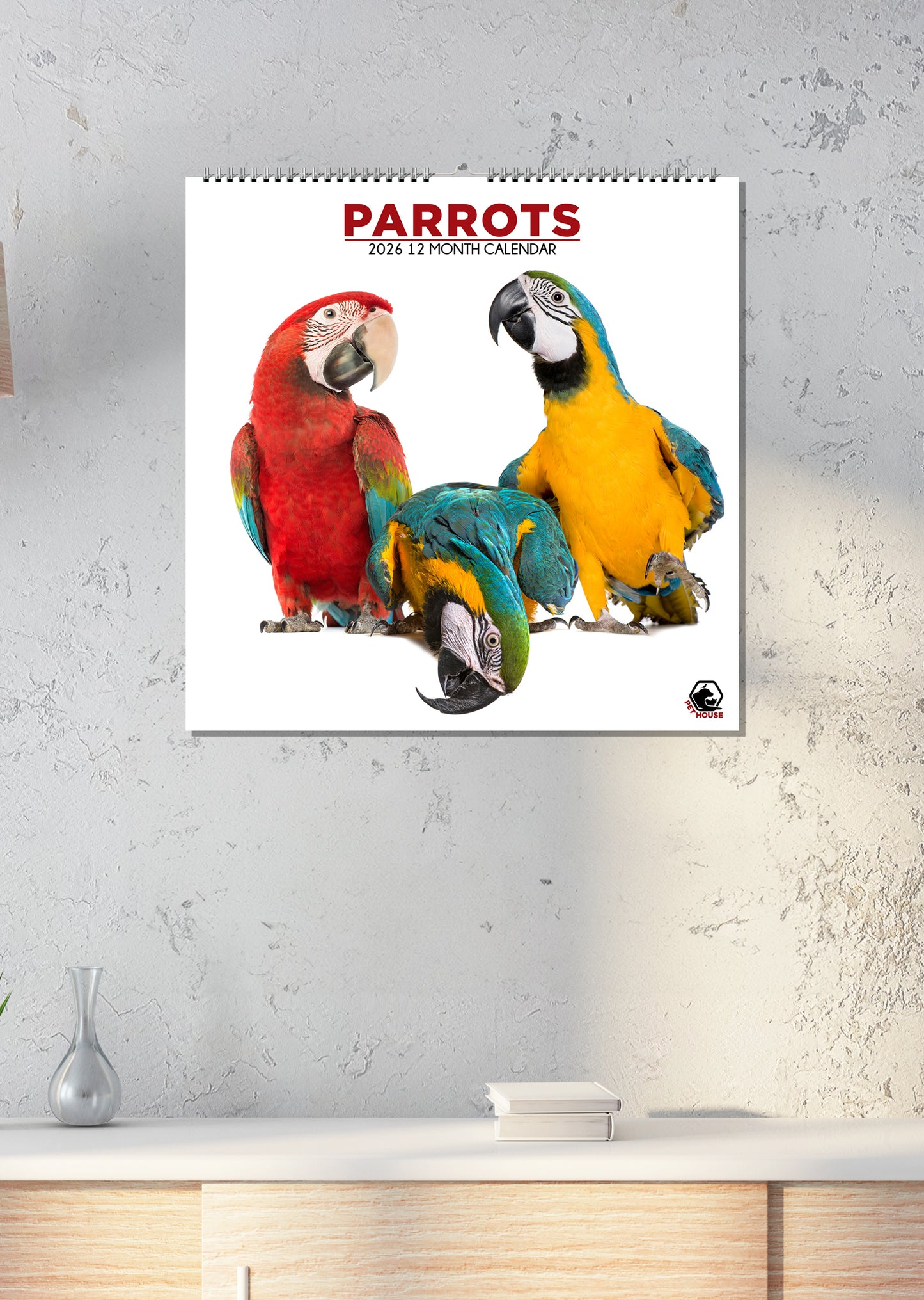 Parrots - Square Calendar 2026