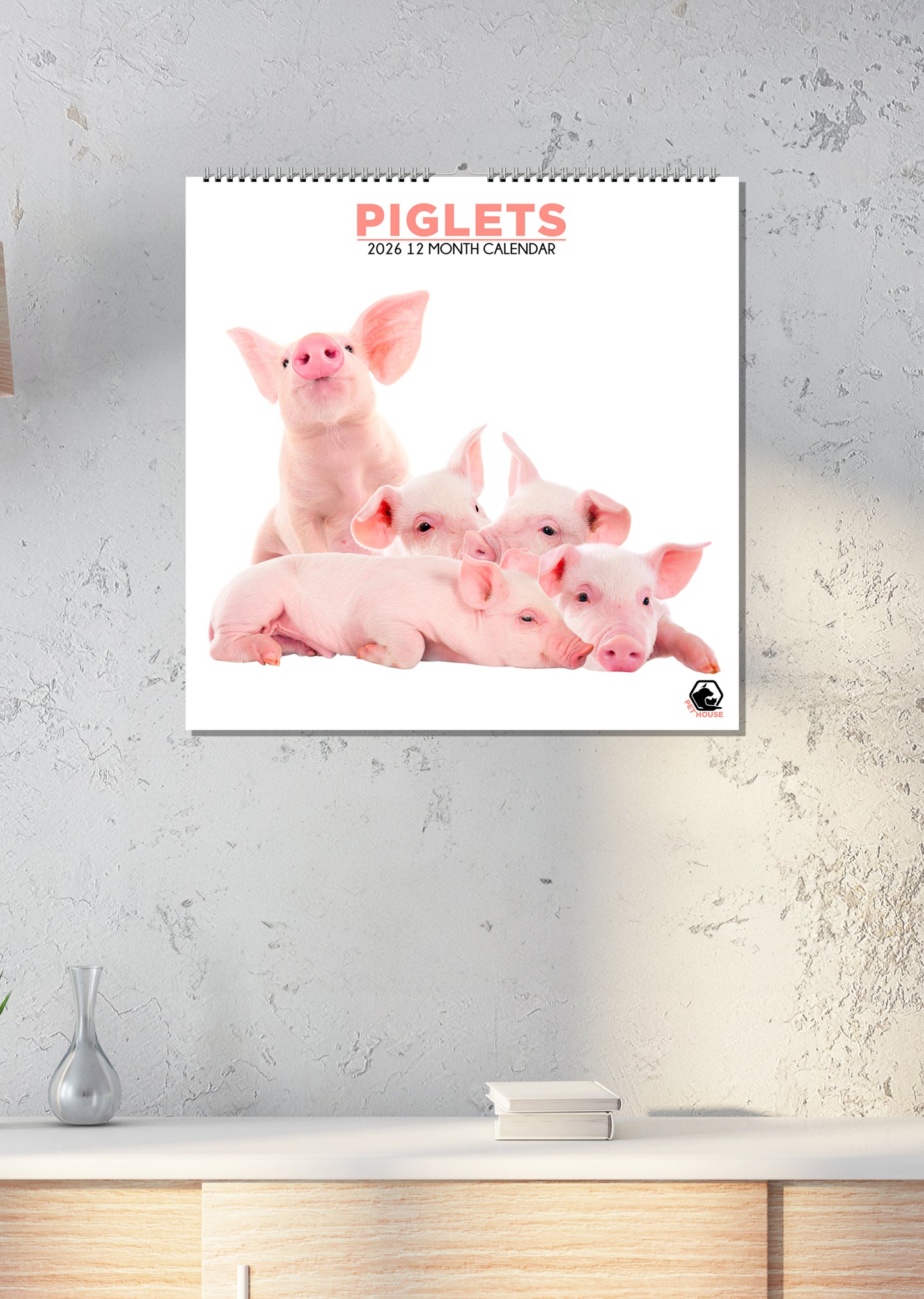 Piglets - Square Calendar 2026