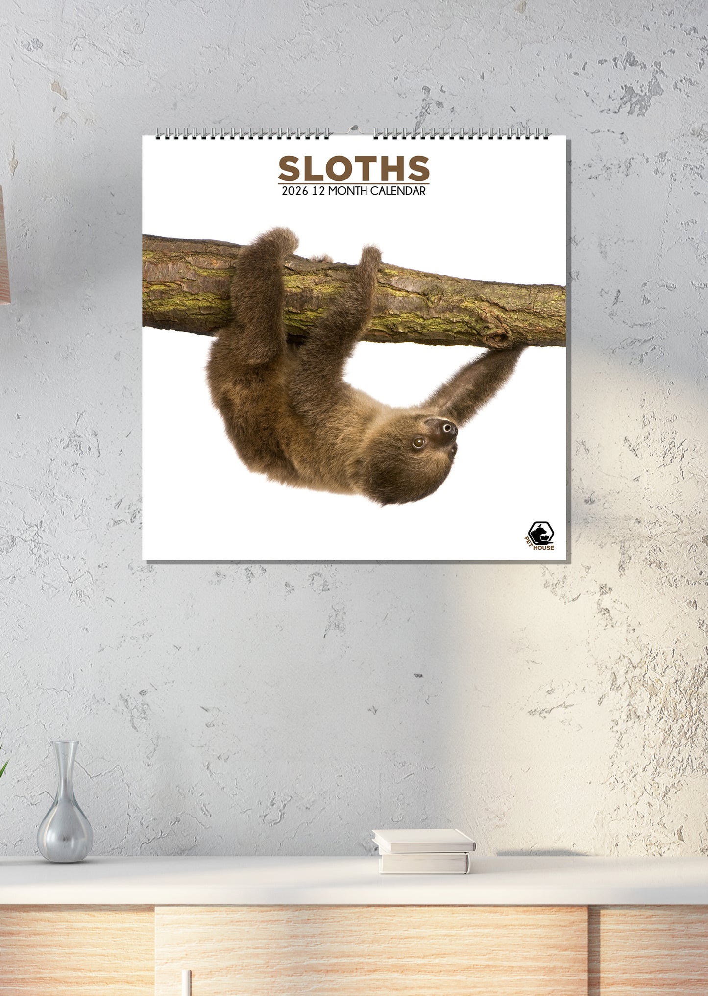 Sloths - Square Calendar 2026