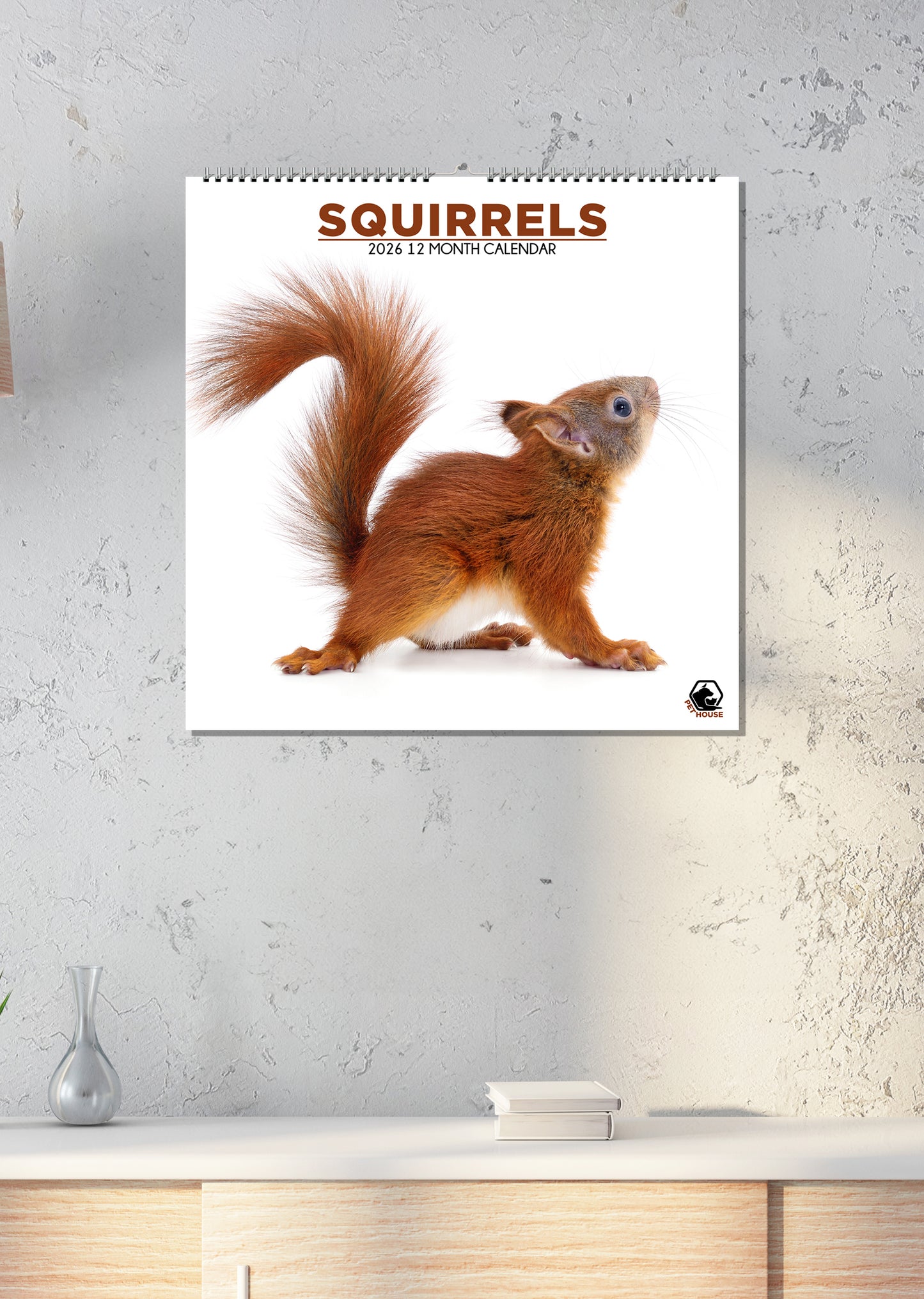 Squirrels - Square Calendar 2026