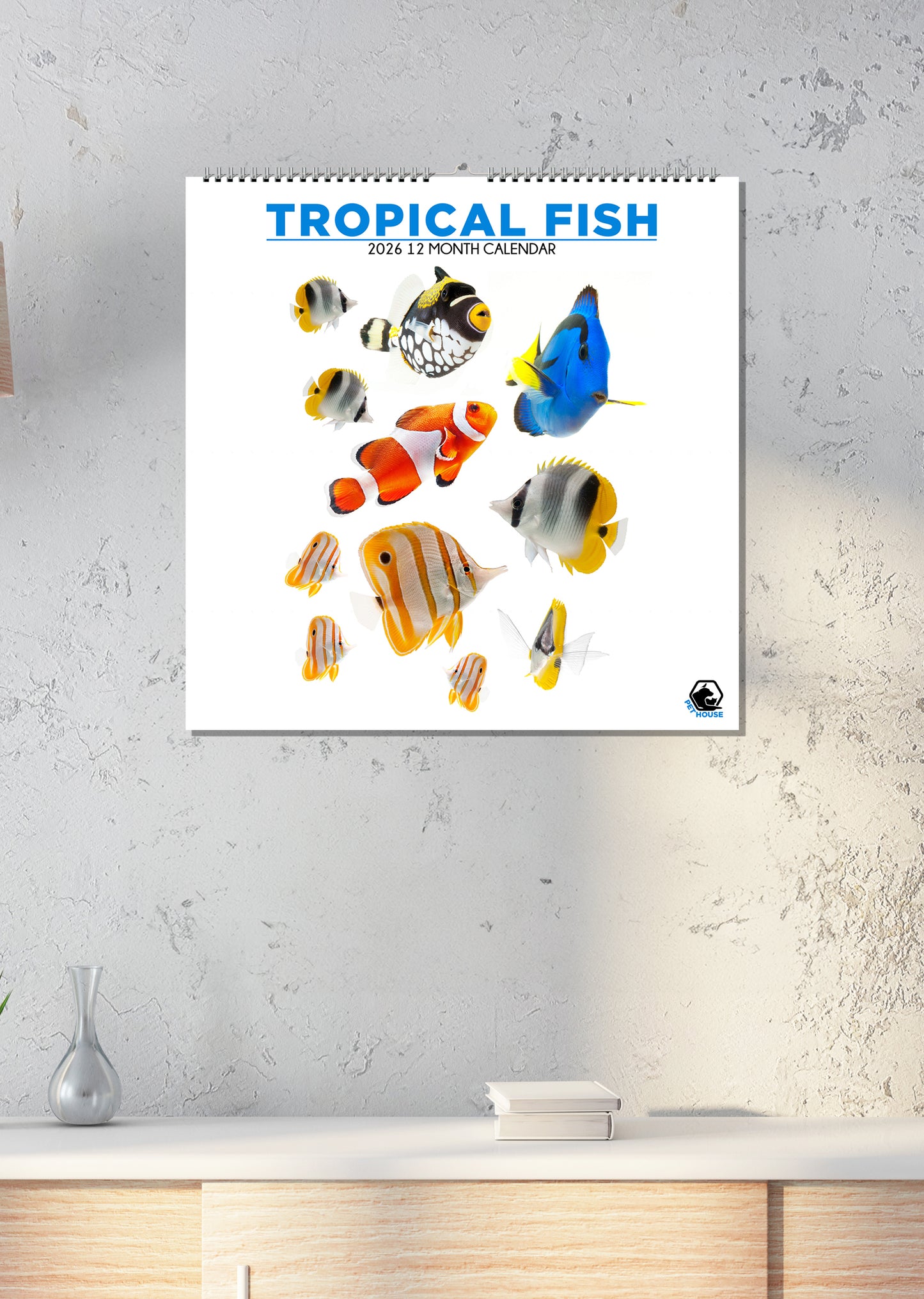 Tropical Fish - Square Calendar 2026