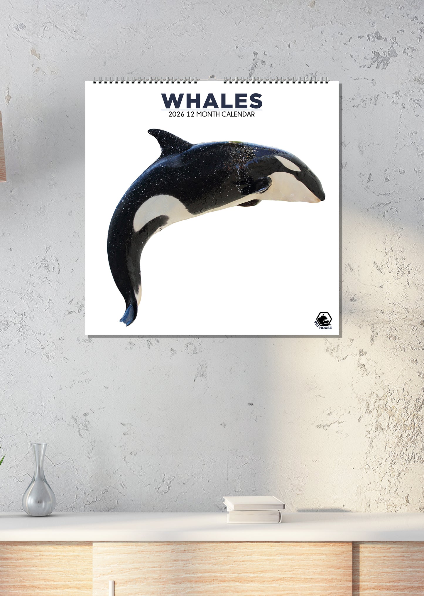 Whales - Square Calendar 2026