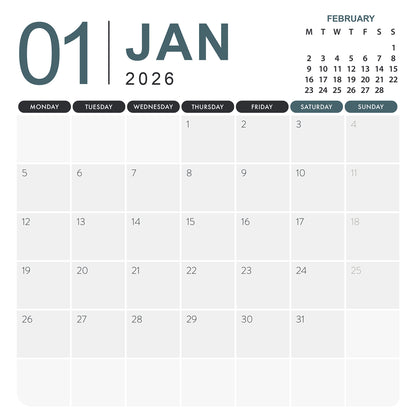 Burmese Cats - Square Calendar 2026