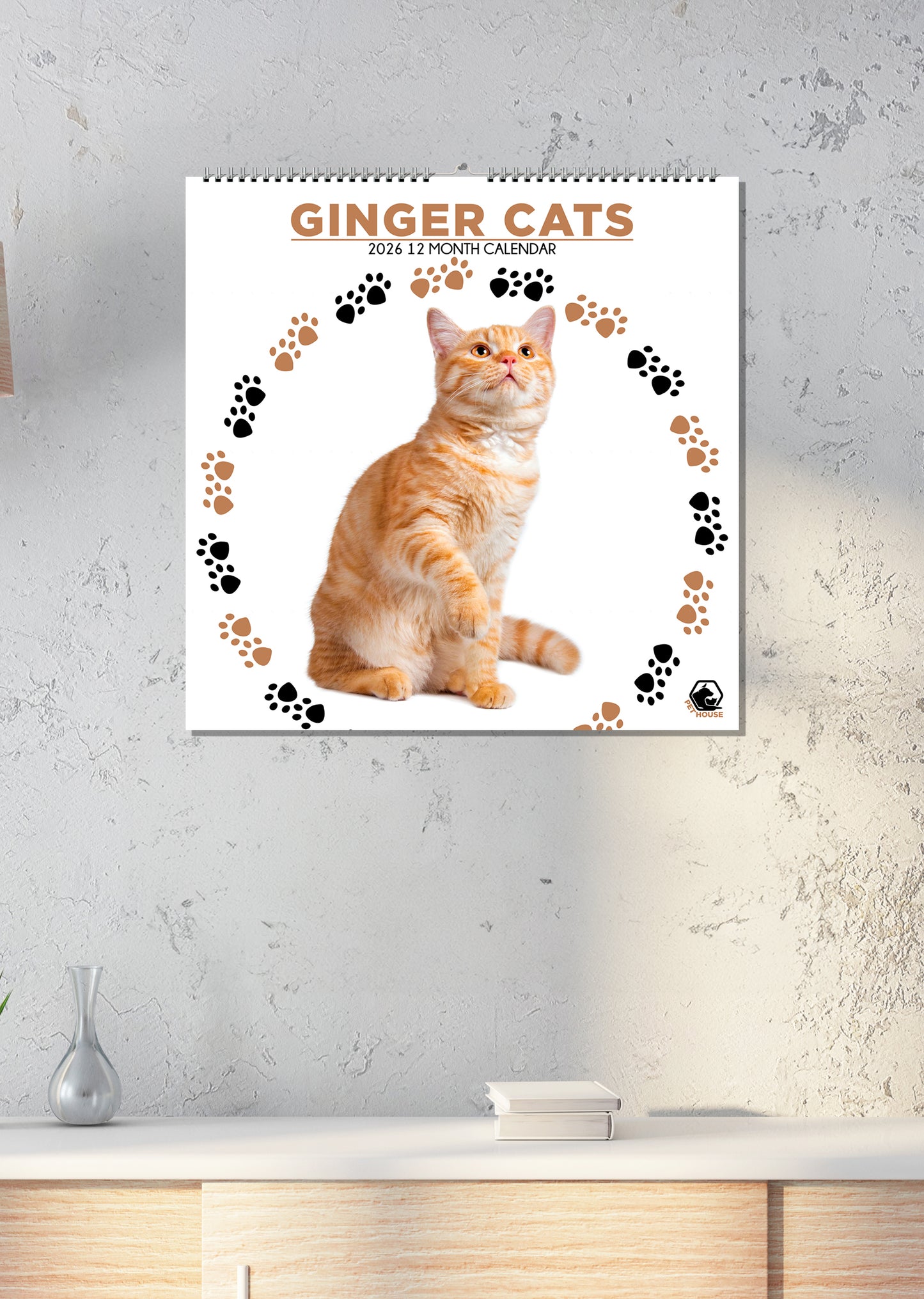 Ginger Cats - Square Calendar 2026