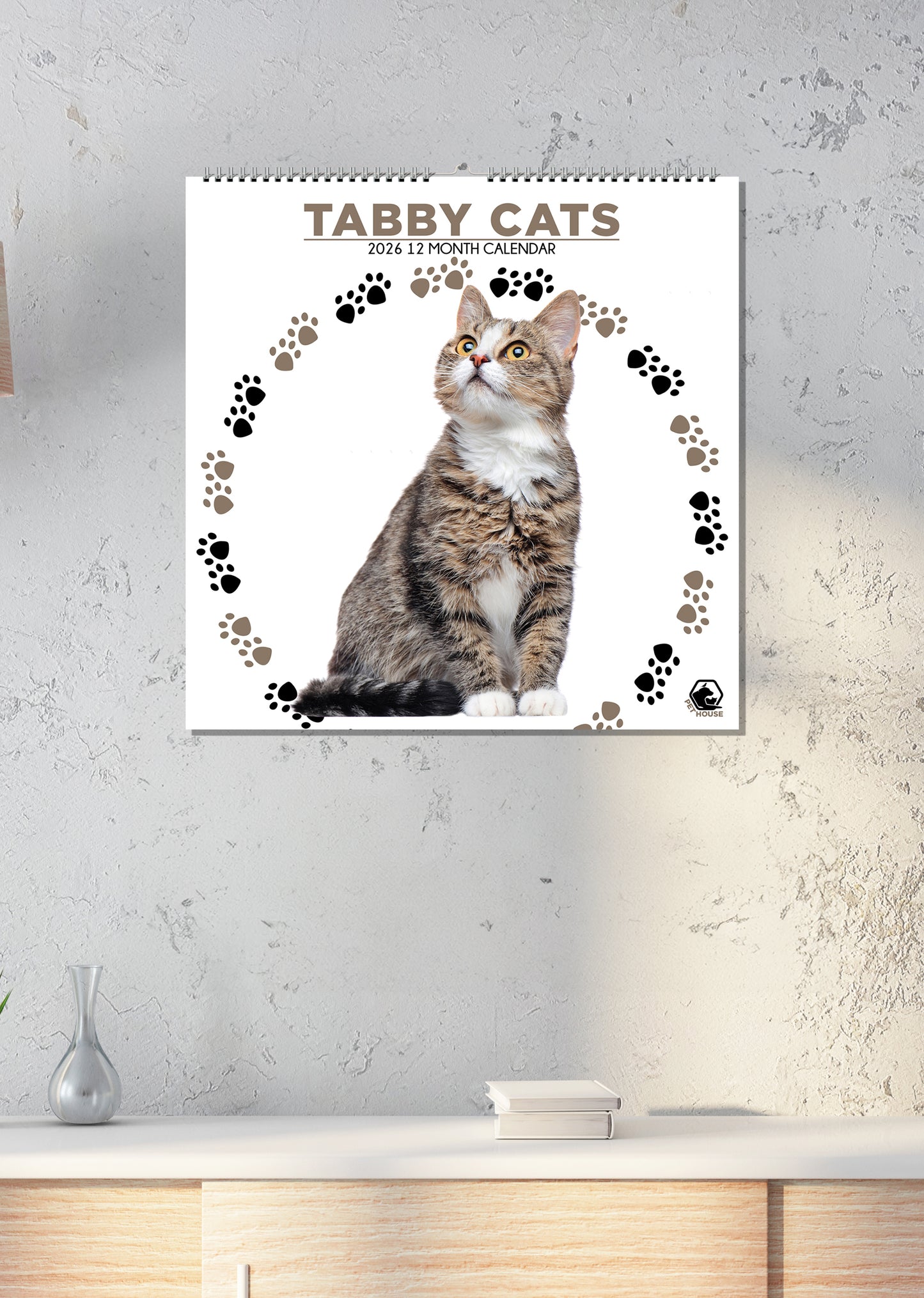 Tabby Cats - Square Calendar 2026