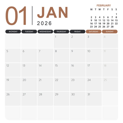 Cockapoo - Square Calendar 2026